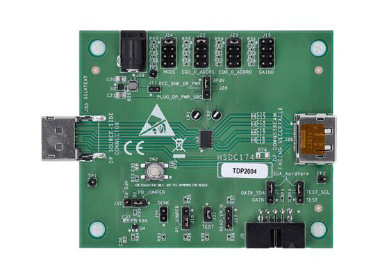 TDP2004EVM Soluciones incrustadas TDP2004 4 canales de visualizaciónPort 2.1 Redriver Modulo de evaluación