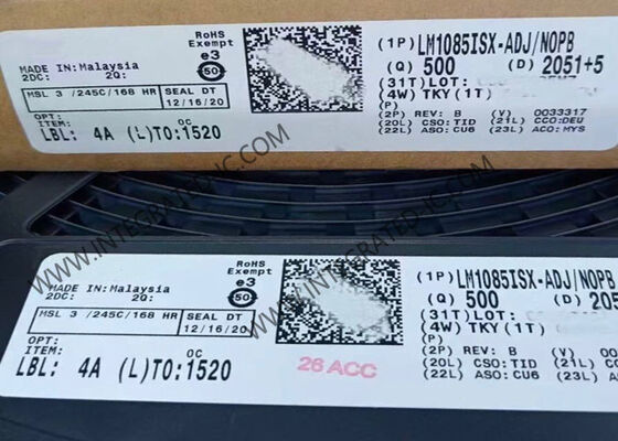 Chip de circuito integrado LM1085ISX-ADJ Regulador de voltaje con corriente de salida de 3A, baja caída de tensión de 1.5V y voltaje de salida ajustable