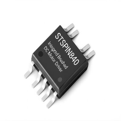 STSPIN840 Chip de circuito integrado compacto con doble motor de corriente continua con 1,5 A de corriente de salida y 7V a 45V de voltaje de funcionamiento