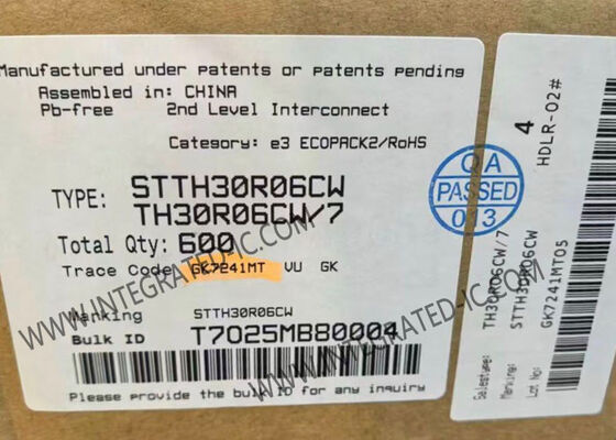 STTH30R06CW 600V 30A Diodo Rectificador de Alta Tensión de Conmutación Ultrarrápida Circuito Integrado Chip