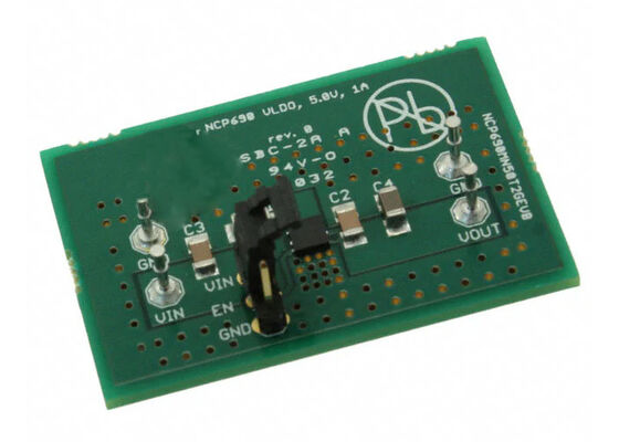 NCP690MN50T2GEVB Soluciones integradas Consejo de evaluación de reguladores de voltaje lineal de 5 V de canal único