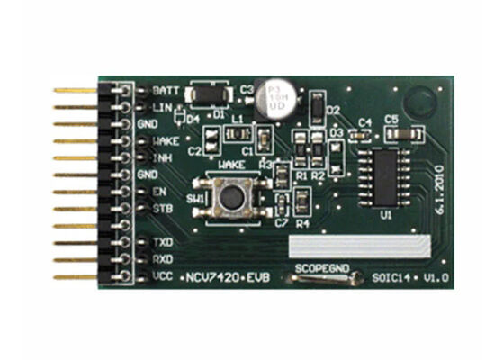 Placa de evaluación del transceptor de interfaz LIN de 45 V para soluciones integradas NCV74204V1GEVB