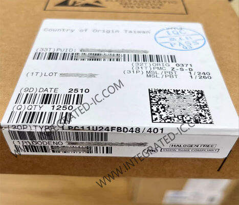 Microcontrolador MCU LPC11U24FBD48 ARM Cortex-M0 de 32 bits con velocidad de 50MHz y conectividad USB