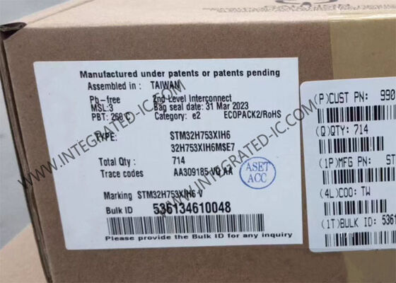 STM32H753XIH6 ARM Microcontrolador IC con paquete 265-TFBGA, 168 E/S y RTC de baja potencia