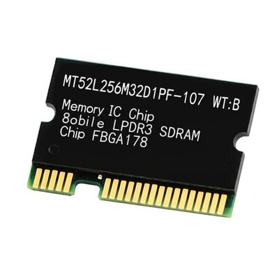 MT52L256M32D1PF-107 WT:B Chip de memoria SDRAM LPDDR3 de 8 Gbit a 933 MHz con organización de 256 M x 32 en paquete FBGA178
