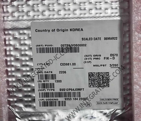 S9S12P64J0MFT MCU de microcontrolador HCS12 de 16 bits de 32 MHz con memoria flash de 64 kB para aplicaciones automotrices