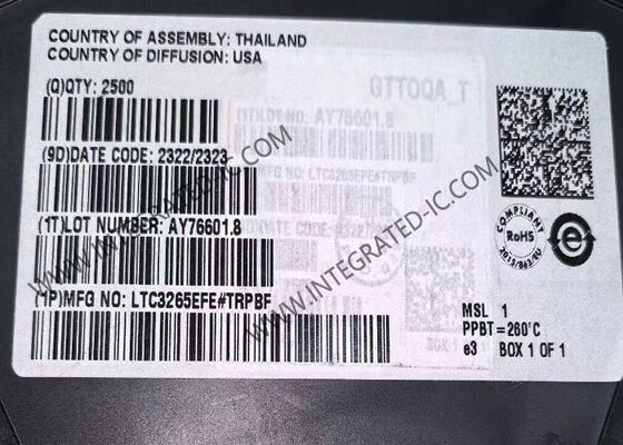 LTC3265EFE Chip IC de doble suministro de bajo ruido con 50mA de corriente de salida y bomba de carga de refuerzo