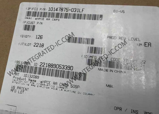 10147875-031LF eHPCE Conector de borde de tarjeta de alta potencia mejorado con voltaje nominal de 12V y chapa de oro