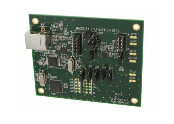 MAX5134EVKIT Soluciones Integradas Placa de Evaluación del Convertidor DAC de Salida de Voltaje de 16 bits MAX5134