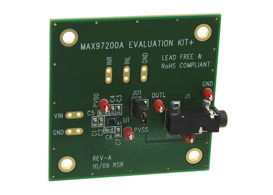 Placa de evaluación del amplificador de audio de clase G de salida de 2 canales MAX97200AEVKIT para soluciones integradas