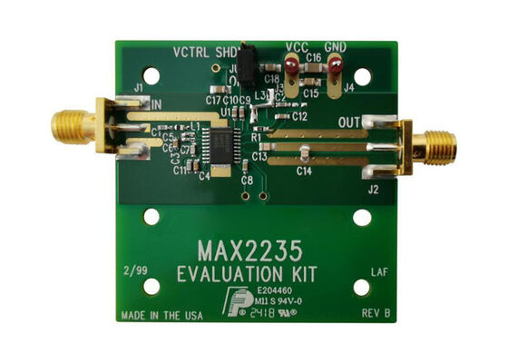 MAX2235EVKIT Soluciones Incorporadas MAX2235 1W Junta de Evaluación del Amplificador de Potencia Automatizado