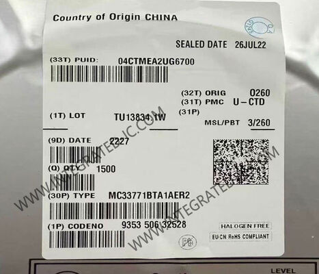 MC33771BTA1AER2 SMARTMOS Controlador de batería de iones de litio IC con 7 a 14 células de gestión y interfaz SPI para aplicaciones automotrices