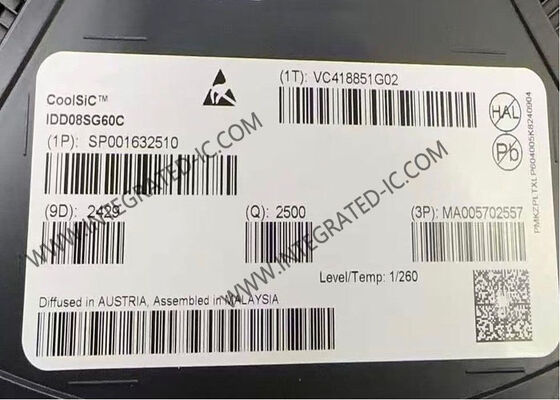 IDD08SG60C 600V 8A Chip de circuito integrado de diodo Schottky CoolSiC con capacidad de dispositivo más baja