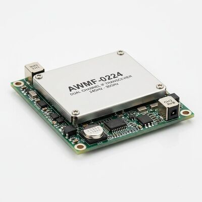 AWMF-0224 Módulo de comunicación inalámbrica 24GHz a 30GHz Transceptor IF de doble canal con sintetizador PLL/VCO LO integrado