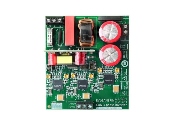 EVLGANSPIN1-3PH Soluciones embebidas GANSPIN611 STM32G431RB Tabla de diseño de referencia de control del motor