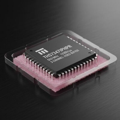 THS7347IPHPR IC de búfer de vídeo de 3 canales con ancho de banda de 550 MHz y velocidad de deslizamiento de 1200V/μs en paquete HTQFP48