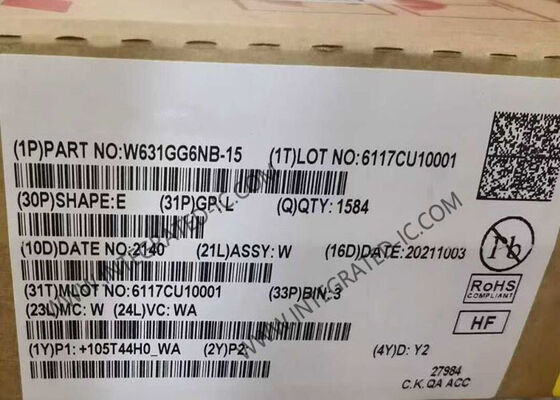 W631GG6NB-15 Chip de IC de memoria 1Gbit SDRAM DDR3 667MHz VFBGA96