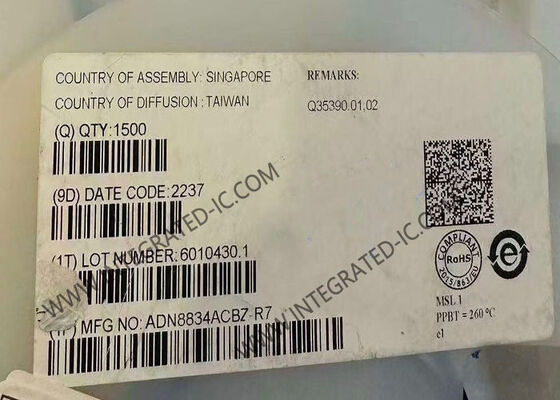 ADN8834ACBZ Chip de circuito integrado 1.5A Controlador de TEC de corriente de salida para control de enfriador termoeléctrico con voltaje de alimentación de 2,7 V ~ 5,5 V