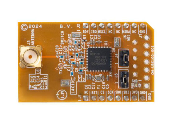 OM-UBX100-001 Embedded Solutions Breakout Board para el transmisor RF sub-GHz de UBX100