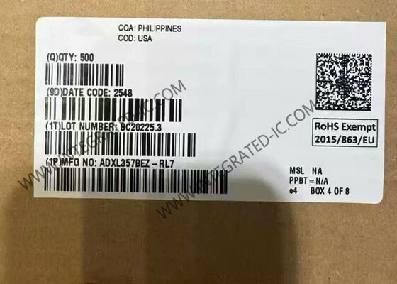 ADXL357BEZ Sensor de acelerómetro MEMS de 3 ejes de baja potencia IC en paquete 14-CLCC