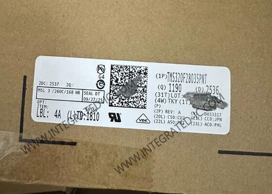 Microcontrolador C2000™ TMS320F28035PNT de 32 bits con velocidad de 60 MHz, 128 KB de Flash y 45 E/S, MCU de tiempo real