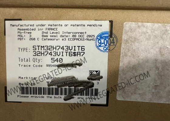 STM32H743VIT6 Microcontrolador MCU con 480MHz ARM Cortex M7, 1M x 8 RAM y 168 puertos de entrada y salida