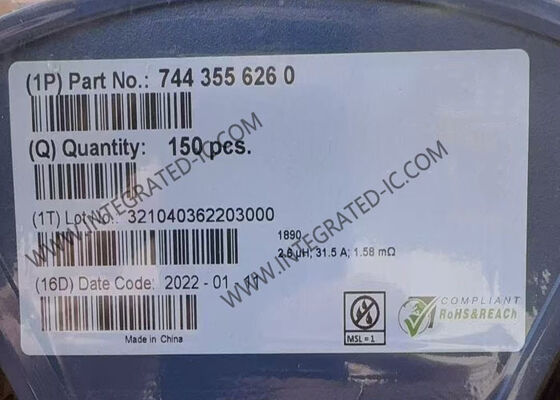 7443556260 Chip de circuito integrado de 42 MHz WE-HCI Inductores de alta potencia de corriente
