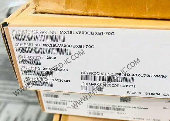 MX29LV800CBXBI-70G Chip de memoria IC Flash NOR Paralelo de 8Mbit TFBGA-48