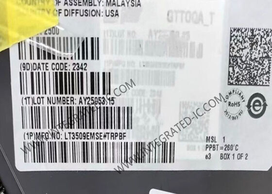 LT3509EMSE Circuito Integrado Chip Regulador Step-Down Dual de 36V y 700mA MSOP-16