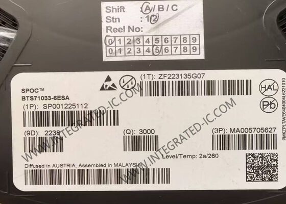 BTS71033-6ESA Chip de Circuito Integrado 6 Salidas SPI Controlador de Potencia PG-TSDSO-24