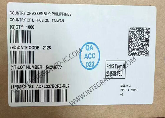ADXL337BCPZ Sensor IC de baja potencia Acelerómetro de 3 ejes LFCSP-16 Sensores de movimiento