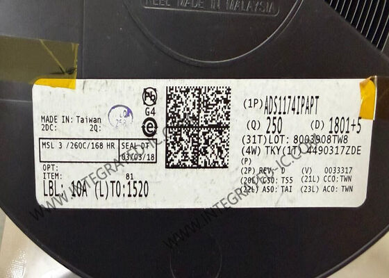 ADS1174IPAPT Circuito Integrado Chip Convertidor Analógico a Digital de 16 bits HTQFP-64