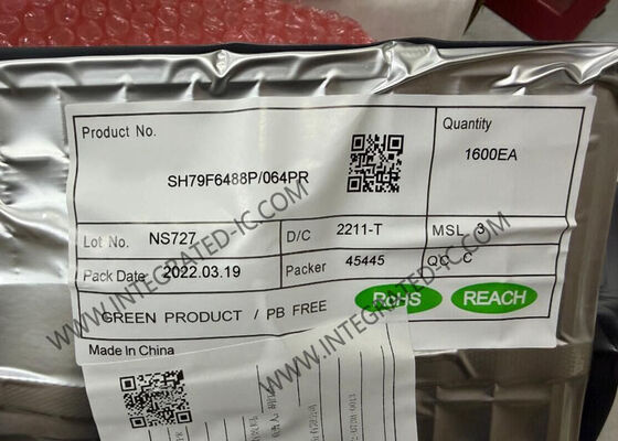 SH79F6488P/064PR Microcontrolador MCU mejorado 8051 Microcontrolador LQFP-64 MCU de 8 bits