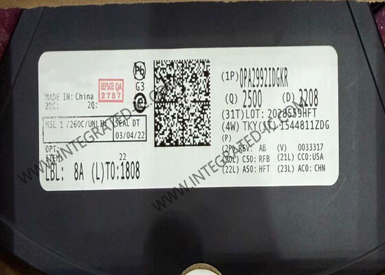 Circuito Integrado OPA2992IDGKR Amplificadores Operacionales Duales de Bajo Ruido de 40V y 10.6MHz