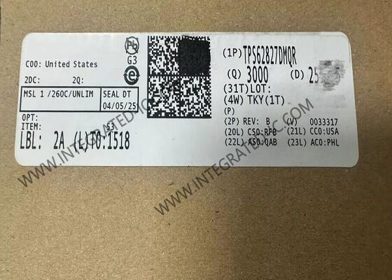 TPS62827DMQR Chip de circuito integrado 4A Convertidor sincrónico de paso a descenso con frecuencia de conmutación de 2,2 MHz y corriente quiescente de 4μA