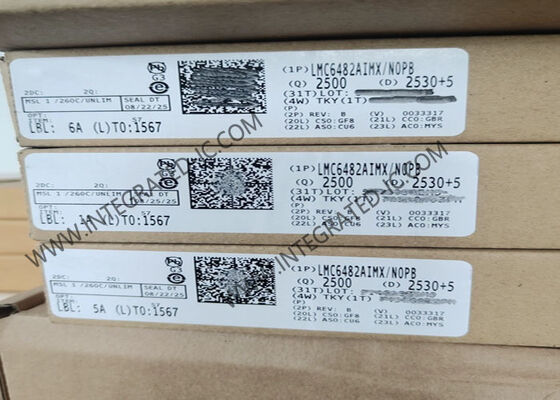 LMC6482AIMX Amplificador operativo CMOS de precisión con entrada y salida de tren a tren y corriente de sesgo ultrabaja