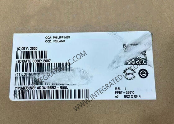 ADG419BRZ CMOS SPDT Switch IC con 35 Ohm de resistencia en estado de funcionamiento corriente de baja fuga 250pA y tiempo de transición rápido 160ns
