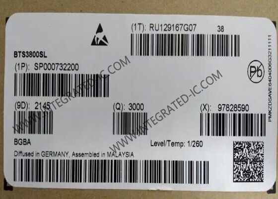 BTS3800SL Interruptor de potencia de circuito integrado con corriente de salida de 350 mA y funciones de protección incorporadas para aplicaciones automotrices e industriales