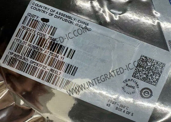 OP297FSZ Circuito integrado de doble corriente de bajo sesgo de precisión de amplificador operativo