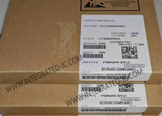 Transistor MOSFET de canal N PSMN2R4-30YLD con 30V de drenaje a la fuente de voltaje 2.4mΩ Rds encendido y corriente de drenaje continua de 100A