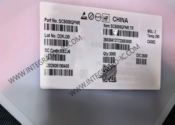 Chip de circuito integrado SC5008QFNR IC de etapa de potencia de 15W con demodulación de voltaje / corriente para transmisores de energía inalámbricos compatibles con WPC QI 1.3 y 2.0