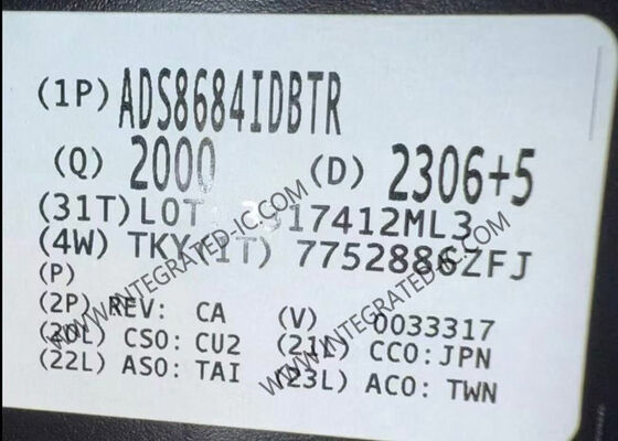ADS8684IDBTR 16-bit 500kSPS SAR Convertidor analógico a digital con chip de circuito integrado TSSOP-38