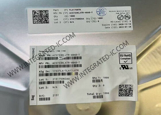 ACS733KLATR-40AB-T 1MHz ancho de banda 40A Detección de corriente Galvanically aislado Sensor de efecto Hall IC SOIC-16