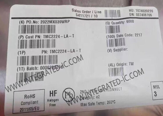 TMC2224-LA Chip de circuito integrado de dos fases controlador de motor paso a paso ultra silencioso QFN-28