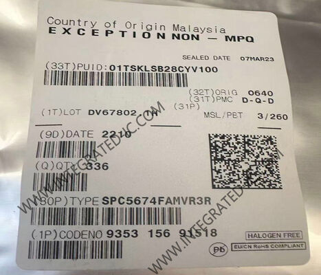 SPC5674FAMVR3R 32 bits 264MHz Qorivva Microcontrolador MCU para gestión de motores de automóviles