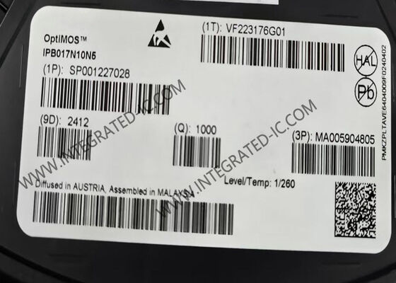 IPB017N10N5 Transistor MOSFET de mejora de 100V 180A Chip de circuito integrado
