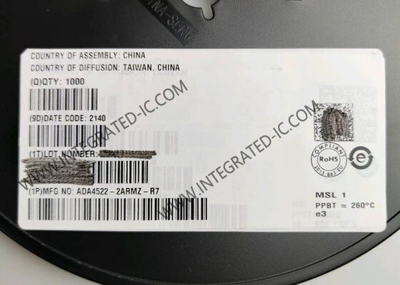 Chip de circuito integrado ADA4522-2ARMZ 2,7 MHz Amplificador operativo de deriva cero MSOP-8