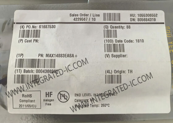Chip de circuito integrado MAX14883EASA 1Mbps 130mV CAN Transceptor IC SOIC8