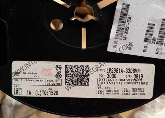 Chip de Circuito Integrado LP2981A-33DBVR Regulador de Voltaje de Caída Baja de 100mA y 16V con Alta Precisión y Habilitación