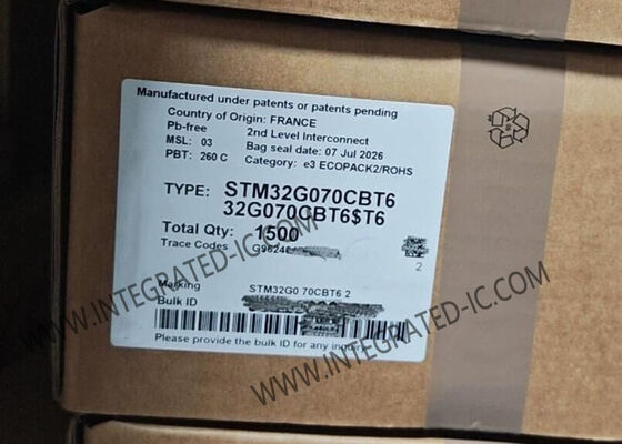 Microcontrolador STM32G070CBT6 MCU 64MHz Microcontrolador de 32 bits IC LQFP-48 MCU de alto rendimiento